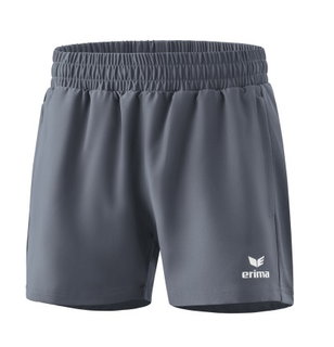 Erima Sport-Hose Change Shorts (mit Innenhose, Stretch-Einsätze) kurz dunkelgrau Damen