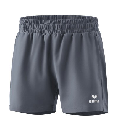 Erima Sport-Hose Change Shorts (mit Innenhose, Stretch-Einsätze) kurz dunkelgrau Damen