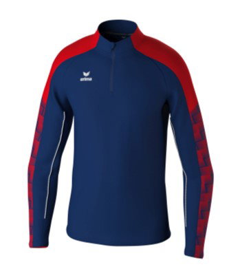 Erima Sport-Langarmshirt Evo Star Trainingstop (100% rec. Polyester) navyblau/rot Kinder