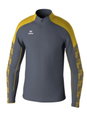 Erima Sport-Langarmshirt Evo Star Trainingstop (100% rec. Polyester) grau/gelb Kinder