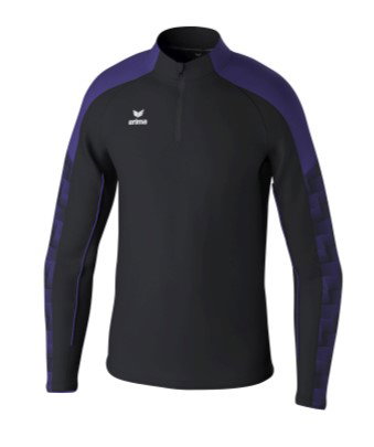 Erima Sport-Langarmshirt Evo Star Trainingstop (100% rec. Polyester) schwarz/violett Kinder