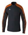 Erima Sport-Langarmshirt Evo Star Trainingstop (100% rec. Polyester) schwarz/orange Herren