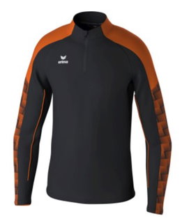 Erima Sport-Langarmshirt Evo Star Trainingstop (100% rec. Polyester) schwarz/orange Kinder