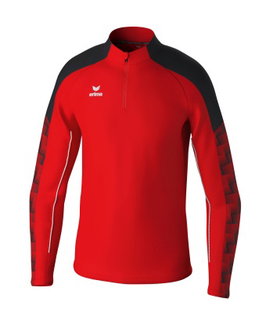 Erima Sport-Langarmshirt Evo Star Trainingstop (100% rec. Polyester) rot/schwarz Herren