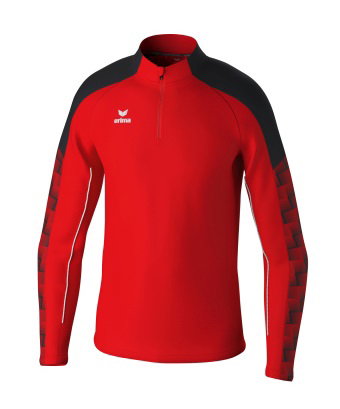 Erima Sport-Langarmshirt Evo Star Trainingstop (100% rec. Polyester) rot/schwarz Herren