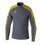 Erima Sport-Langarmshirt Evo Star Trainingstop (100% rec. Polyester) grau/gelb Herren