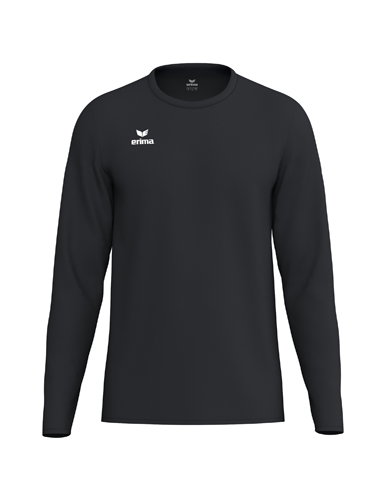 Erima Sport-Langarmshirt Intro Function (leicht, weich, feuchtigkeitsableitend) schwarz Jungen