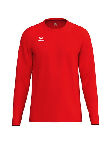 Erima Sport-Langarmshirt Intro Function (leicht, weich, feuchtigkeitsableitend) rot Herren