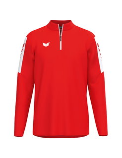 Erima Sport-Langarmshirt Intro Training Top (Half-Zip ,strapazierfähig Funktionsmaterial) rot Herren
