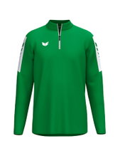 Erima Sport Long Sleeve Shirt Intro Training Top (Half-Zip, durable functional material) green men's