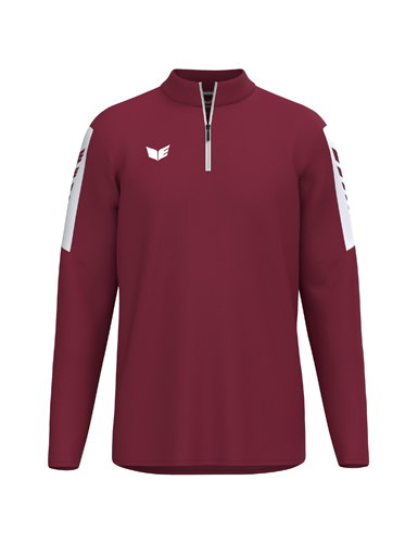 Erima Sport-Langarmshirt Intro Training Top (Half-Zip ,strapazierfähig Funktionsmaterial) bordeauxrot Jungen