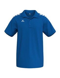 Erima Sport-Polo CMPT Wings (Baumwolle-Mischung, bequeme Passform) royalblau/weiss Herren