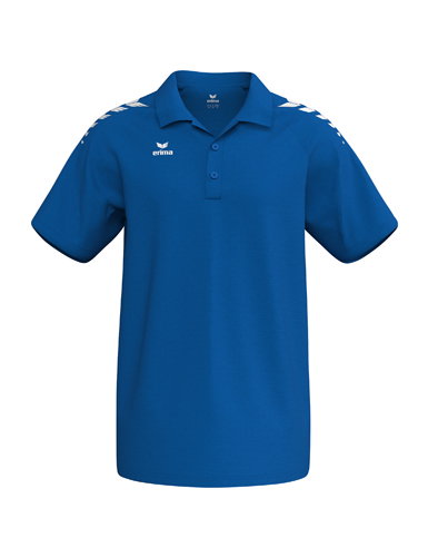 Erima Sport-Polo CMPT Wings (Baumwolle-Mischung, bequeme Passform) royalblau/weiss Herren