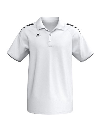 Erima Sport-Polo CMPT Wings (Baumwolle-Mischung, bequeme Passform) weiss/schwarz Herren