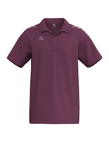 Erima Sport-Polo CMPT Wings (Baumwolle-Mischung, bequeme Passform) burgundrot Herren