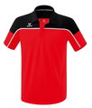 Erima Sport-Polo Change (100% rec. Polyester, schnelltrocknend Funktionsmaterial) rot/schwarz Herren