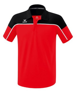Erima Sport-Polo Change (100% rec. Polyester, schnelltrocknend Funktionsmaterial) rot/schwarz Herren