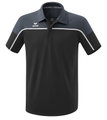 Erima Sport-Polo Change (100% rec. Polyester, schnelltrocknend Funktionsmaterial) schwarz/grau Herren