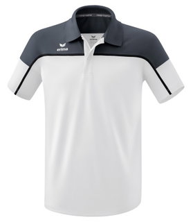Erima Sport-Polo Change (100% rec. Polyester, schnelltrocknend Funktionsmaterial) weiss/grau Herren