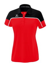 Erima Sport Polo Change (100% recycled Polyester, quick-drying functional material) red/black Women