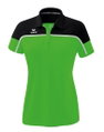 Erima Sport-Polo Change (100% rec. Polyester, schnelltrocknend Funktionsmaterial) grün/schwarz Damen