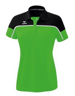 Erima Sport-Polo Change (100% rec. Polyester, schnelltrocknend Funktionsmaterial) grün/schwarz Damen