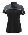 Erima Sport-Polo Change (100% rec. Polyester, schnelltrocknend Funktionsmaterial) schwarz/grau Damen