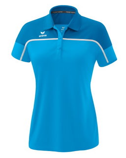 Erima Sport-Polo Change (100% rec. Polyester, schnelltrocknend Funktionsmaterial) curacaoblau Damen