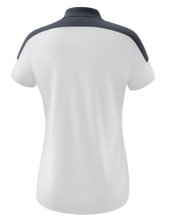 Erima Sport Polo Change (100% recycled Polyester, fast-drying functional material) white/dark grey Women