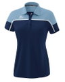 Erima Sport-Polo Change (100% rec. Polyester, schnelltrocknend Funktionsmaterial) navyblau/denimblau Damen