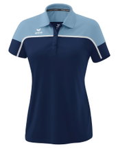 Erima Sport Polo Change (100% recycled Polyester, quick-drying functional material) navy blue/denim blue Women