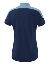 Erima Sport Polo Change (100% recycled Polyester, quick-drying functional material) navy blue/denim blue Women