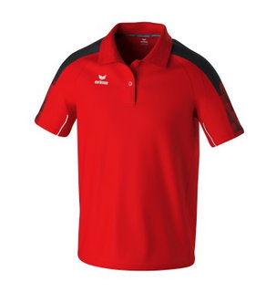 Erima Sport-Polo Evo Star (100% rec. poliester) czerwono/czarny męski