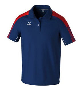 Erima Sport-Polo Evo Star (100% rec. Polyester) navyblau/rot Herren