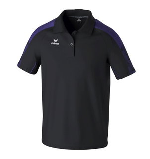 Erima Sport-Polo Evo Star (100% rec. Polyester) schwarz/violett Herren