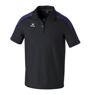 Erima Sport-Polo Evo Star (100% rec. Polyester) schwarz/violett Herren