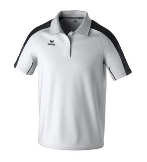 Erima Sport-Polo Evo Star (100% rec. Polyester) weiss/schwarz Herren