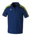 Erima Sport-Polo Evo Star (100% rec. Polyester) navyblau/limegrün Herren