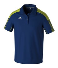 Erima Sport Polo Evo Star (100% recycled Polyester) navy blue/lime green Men's