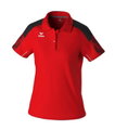 Erima Sport-Polo Evo Star (100% rec. Polyester) rot/schwarz Damen