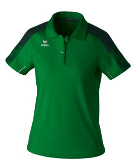Erima Sport-Polo Evo Star (100% rec. Polyester) smaragdgrün/pine Damen