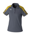 Erima Sport-Polo Evo Star (100% rec. Polyester) grau/gelb Damen