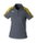 Erima Sport Polo Evo Star (100% recycled Polyester) grey/yellow Ladies