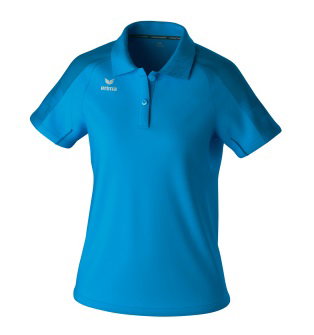 Erima Sport-Polo Evo Star (100% rec. Polyester) curacaoblau Damen