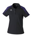 Erima Sport-Polo Evo Star (100% rec. Polyester) schwarz/violett Damen
