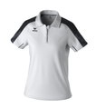 Erima Sport-Polo Evo Star (100% rec. Polyester) weiss/schwarz Damen