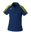 Erima Sport-Polo Evo Star (100% rec. Polyester) navyblau/limegrün Damen