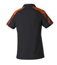 Erima Sport Polo Evo Star (100% recycled Polyester) black/orange ladies