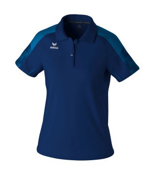 Erima Sport-Polo Evo Star (100% rec. Polyester) navyblau/blau Damen