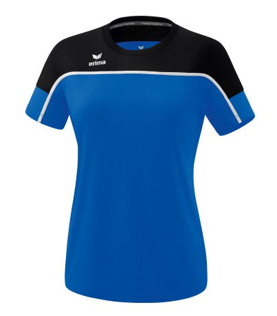 Erima Sport-Shirt Change (100% rec. Polyester, leicht, schnelltrocknend) royalblau/schwarz Damen